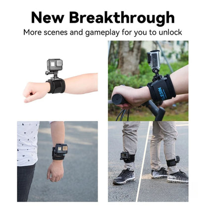 PC TELESIN 360 Degree Rotation Wrist Strap Arm Hand Strap Belt Mount  GoPro Hero13 12 11 10 9 8 Insta360 DJI Osmo Action Camera