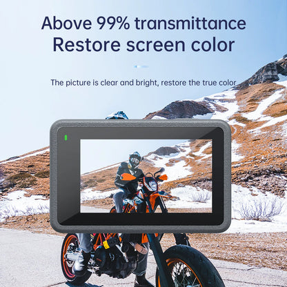 PC TELESIN Tempered Glass Film  DJI OSMO Action 4 3 Screen Protector Lens Protective Glass Dustproof Action Camera Accessories