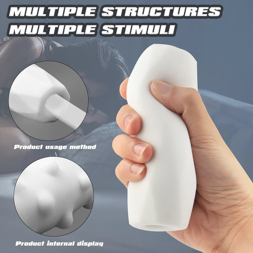 GtoozaTPE Aircraft Cup Male Masturbator  Toy  Men Soft  Cock Training Sex  Glans Trainer Penis Sleeve  Exercise Adult Sex Toys 18+ gtooza.com