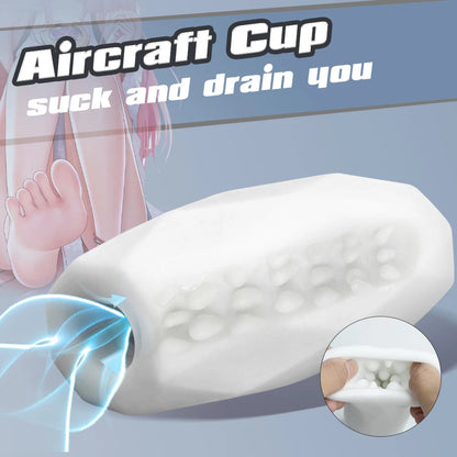 GtoozaTPE Aircraft Cup Male Masturbator  Toy  Men Soft  Cock Training Sex  Glans Trainer Penis Sleeve  Exercise Adult Sex Toys 18+ gtooza.com