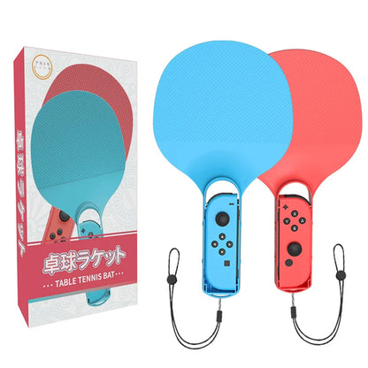 Table Tennis Racket Red+Blue For Switch OLED Left And Right Handle Sports Grip Table Tennis Sports Grip Virtual Comfortable