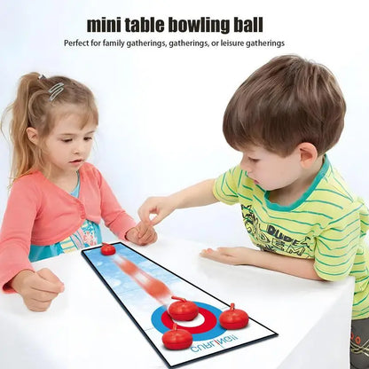 PC Table Top Curling Game Tabletop Shuffleboard Indoor Curling Game With Ma