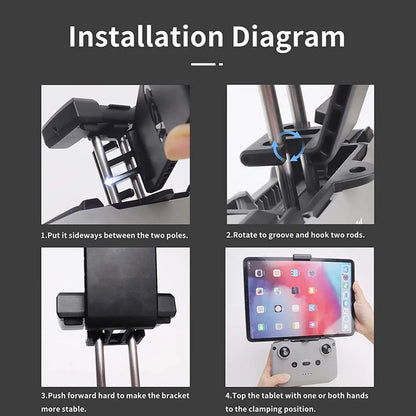 Tablet Extended Bracket Mount  DJI Air 3S/3/2S/2/Mini 3/2/SE/4 Pro/Neo Drone Remote Control Holder  RC-N2/3 Accessory