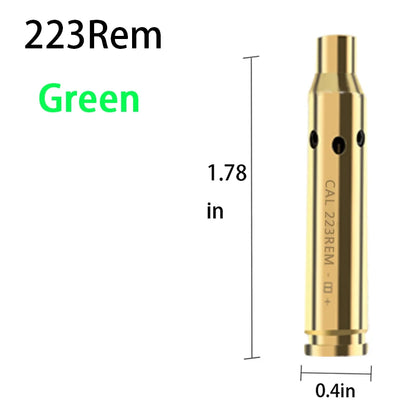 Tactical 9mm .223 45ACP 7.62 Caliber Red Dot Laser Calibration Sight Brass Bullet  Sniper Rifle Pistol Shotgun Airsoft Aiming