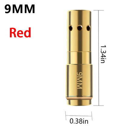 Tactical 9mm .223 45ACP 7.62 Caliber Red Dot Laser Calibration Sight Brass Bullet  Sniper Rifle Pistol Shotgun Airsoft Aiming