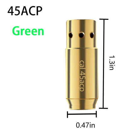 Tactical 9mm .223 45ACP 7.62 Caliber Red Dot Laser Calibration Sight Brass Bullet  Sniper Rifle Pistol Shotgun Airsoft Aiming