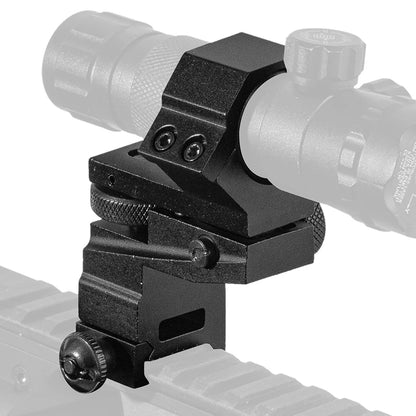 Tactical Adjustable Rifle Scope Mounts 20mm Rail Mounting 25.4mm Double Fixed Rings Flashlight Tube Clip High Scope Mount