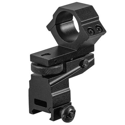 Tactical Adjustable Rifle Scope Mounts 20mm Rail Mounting 25.4mm Double Fixed Rings Flashlight Tube Clip High Scope Mount