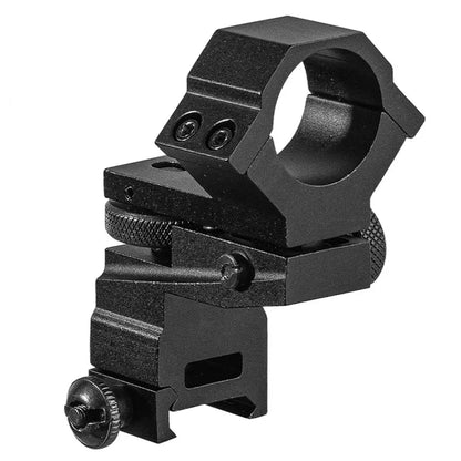 Tactical Adjustable Rifle Scope Mounts 20mm Rail Mounting 25.4mm Double Fixed Rings Flashlight Tube Clip High Scope Mount