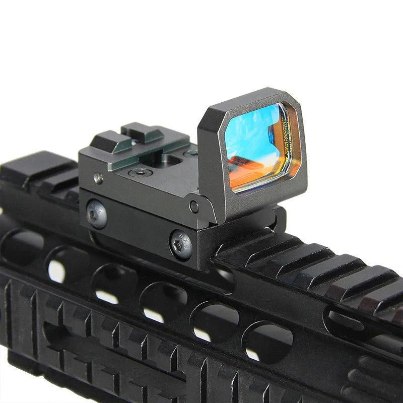 Tactical Flip Up Reflex Red Dot Sight Scope 1913 Mount For AR15 M4 Rifle Glock MOS Pistol For Hunting