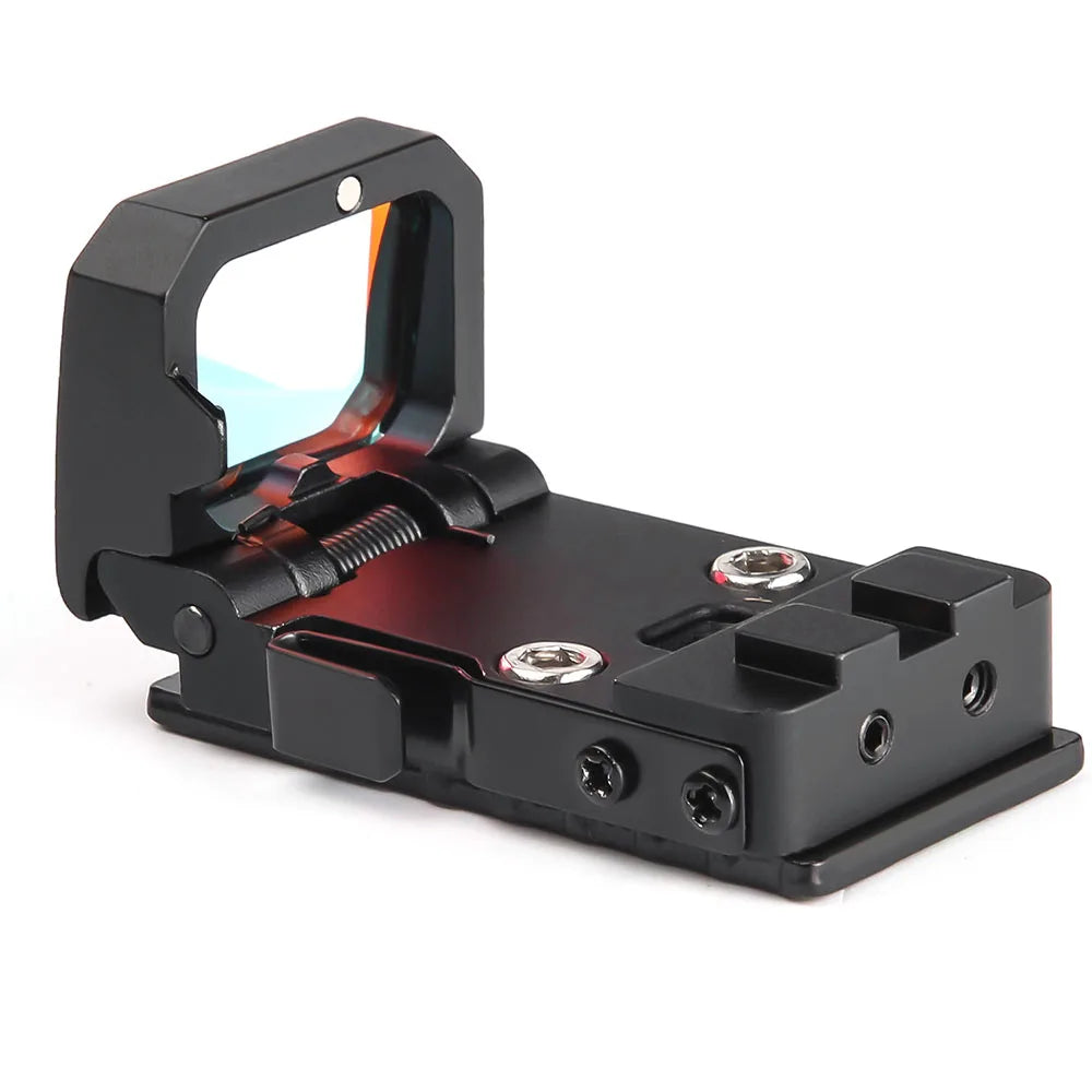 Tactical Flip Up Reflex Red Dot Sight Scope 1913 Mount For AR15 M4 Rifle Glock MOS Pistol For Hunting