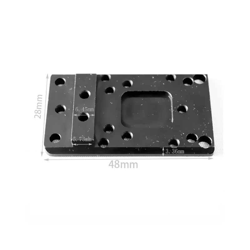 Tactical Glock Mount Plate Base Universal PistolMount For RMR SRO MROS VENOM Doctor Red Dot Optics Sights CNC Metal