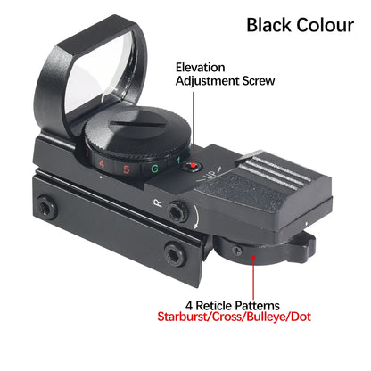 Tactical Green Red Dot Sight 20mm Rail Riflescope Hunting Optics Holographic Reflex 4 Reticle Scope Collimator Sight