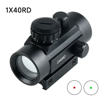 Tactical Green Red Dot Sight Optics Reflex Riflescope Hunting Scopes Fit 11/20mm Rails Rifle  Hunting Firearms & Airsoft