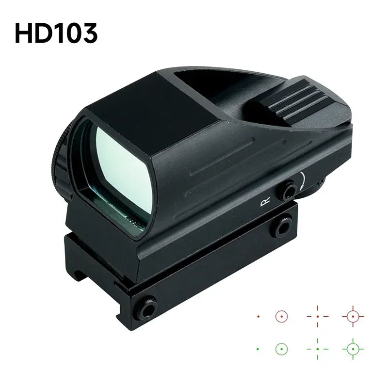 Tactical Green Red Dot Sight Optics Reflex Riflescope Hunting Scopes Fit 11/20mm Rails Rifle  Hunting Firearms & Airsoft