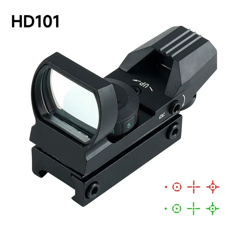 Tactical Green Red Dot Sight Optics Reflex Riflescope Hunting Scopes Fit 11/20mm Rails Rifle  Hunting Firearms & Airsoft