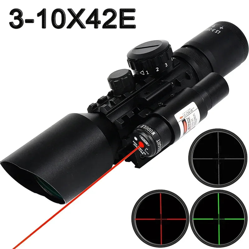 Tactical Green Red Dot Sight Optics Reflex Riflescope Hunting Scopes Fit 11/20mm Rails Rifle  Hunting Firearms & Airsoft