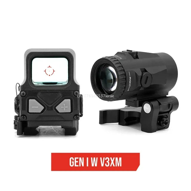 Tactical Holographic Gen II Red Dot Sight V3XM VMX-3T 3X Magnifier  Milsim Airsoft Dynamic Close Quarters Combat Full Marking