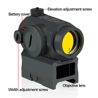 Tactical ROMEO 5 1x20mm Red Dot Sight 2 MOA Compact Hunting Rifle Optic Shooting Shockproof Waterproof  20MM Rail 1:1 Replica