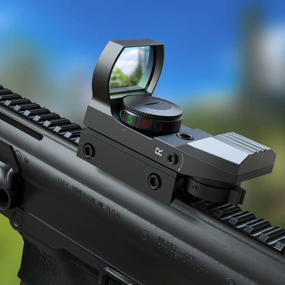 Tactical Red Green Dot Sight Scope Riflescope Hunting Optics Reflex Sight with 20mm Rail