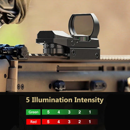 Tactical Red Green Dot Sight Scope Riflescope Hunting Optics Reflex Sight with 20mm Rail