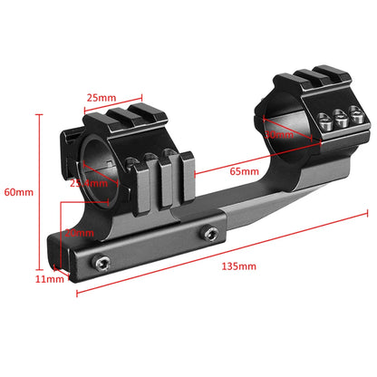 Tactical Rifle Aiming 11Mm/20Mm One-Piece Three Sides Mount 25.4Mm/30Mm Ring Mount Accessory Rails Picatinny Weaver Base