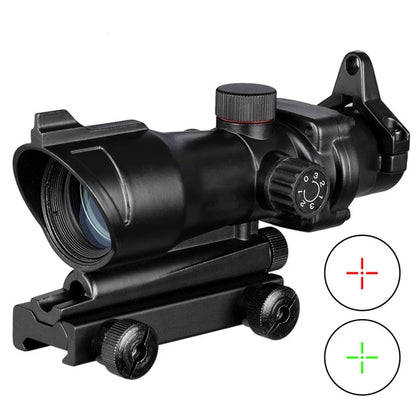 Tactics  1X32 Tactical Red Dot Sight Optical Rifle Scopes  Red Dot Scope Hunting Scopes green Crosshair With 20mm mount