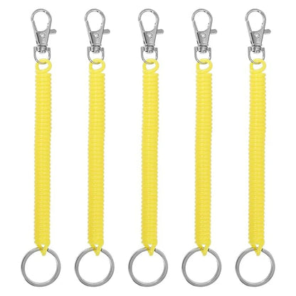 Telescopic Anti-theft Spring Lanyard Wriststrap Lanyard For iPhone 16 Samsung Mi Huawei Universal Elastic Keychain Straps Rope