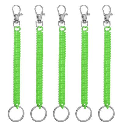 Telescopic Anti-theft Spring Lanyard Wriststrap Lanyard For iPhone 16 Samsung Mi Huawei Universal Elastic Keychain Straps Rope