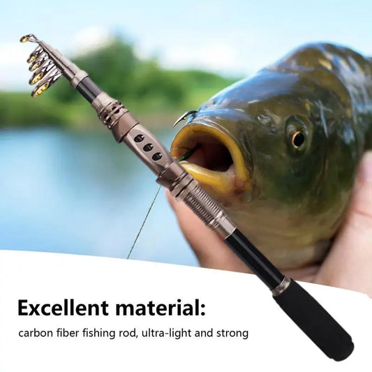 PC Telescoping Fishing Rods Travel Fishing Pole Portable And Durable Fishin