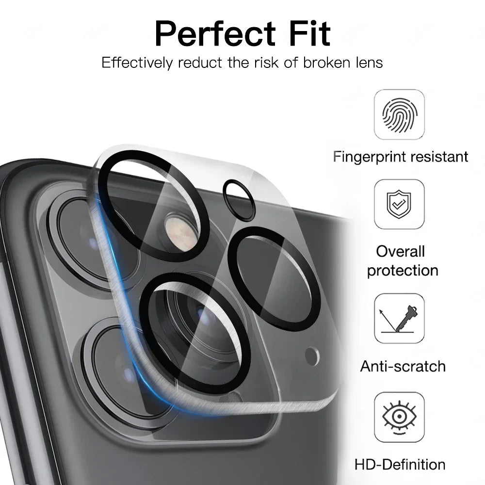 Tempered Glass For iPhone 16 16Plus 16Pro MAX Back Lens Camera Screen Protector Full Coverage Anti Scratch Glass Films