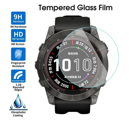 Tempered Glass Screen Protector For Garmin Fenix 7 6S 6x Forerunner 235 935 945 955 255 Vivoactive3 Smartwatch Protective Films