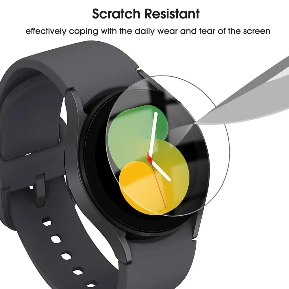 Tempered Glass  Samsung Galaxy Watch 6 5 4 3 Classic Active 2 HD Clear Screen Protector For Samsung Watch 40/41/42/44/45/46mm