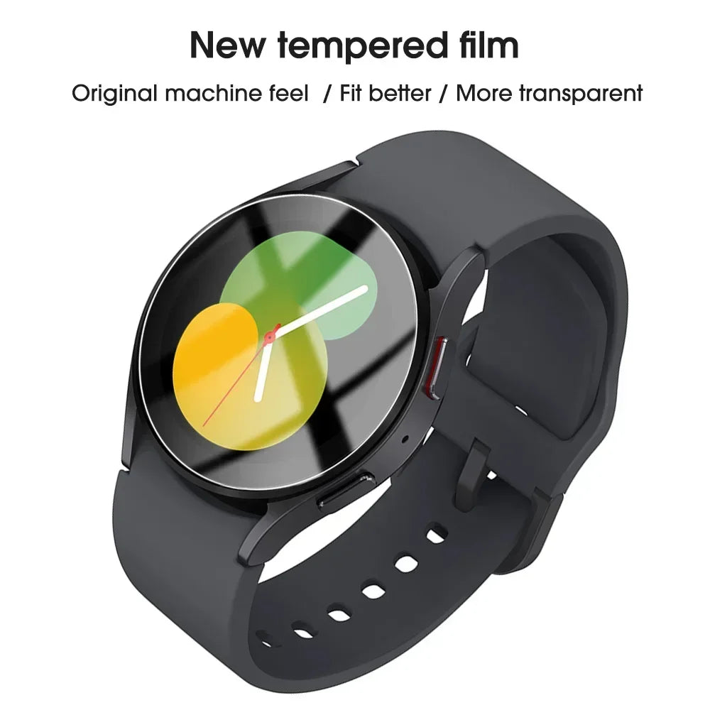 Tempered Glass  Samsung Galaxy Watch 6 5 4 3 Classic Active 2 HD Clear Screen Protector For Samsung Watch 40/41/42/44/45/46mm