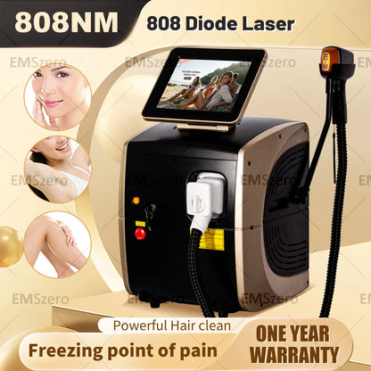 The Latest 808nm Diode Laser Freezing Point Painless And Permanent Hair Removal With Three Wavelength 755 808 1064 Equipment