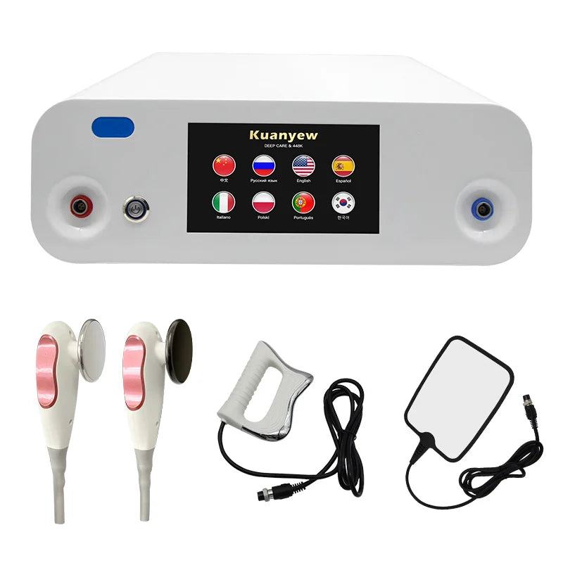 The Latest Warm 448K CET RET Thermal Penetration Technology Tecar Therapy Lymphatic Physiotherapy Machine Skin Lift Rejuvenation