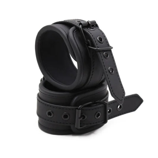 Thierry Adjustable Erotic PU  Handcuffs Wrist Ankle Cuffs  Restraints Adult Games BDSM Sex Toys Exotic Accessories