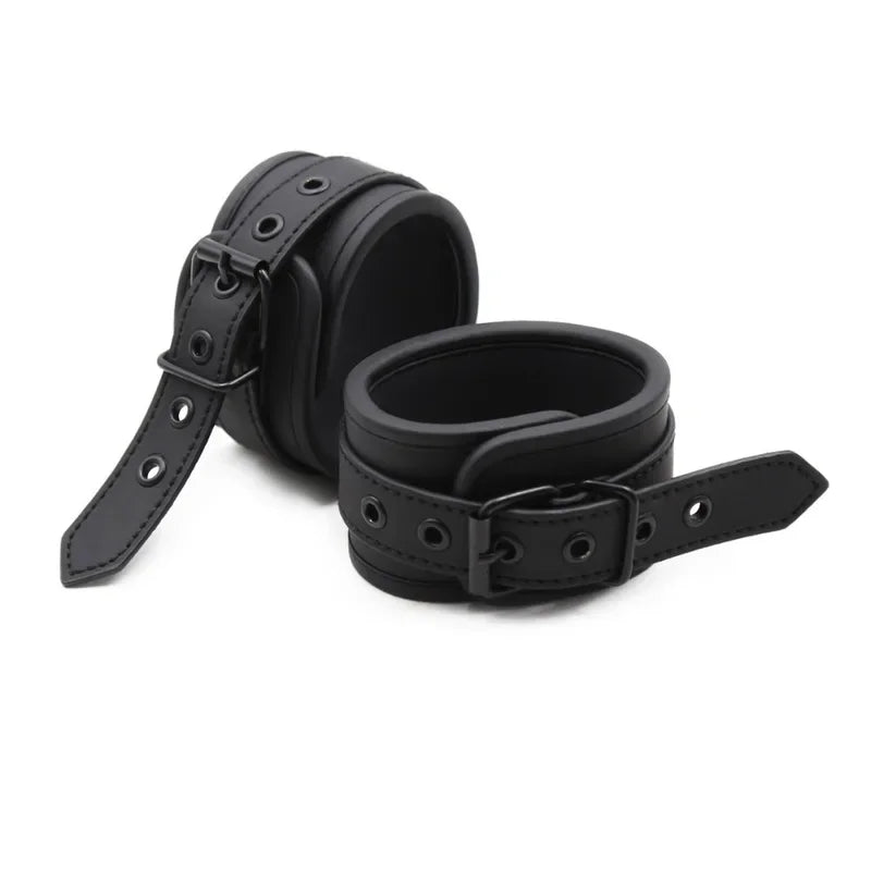 Thierry Adjustable Erotic PU  Handcuffs Wrist Ankle Cuffs  Restraints Adult Games BDSM Sex Toys Exotic Accessories