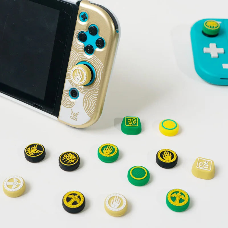 Thumb grips for Theme nintendo Switch oled Kingdom of Zelda Tears Rocker Hat Oled/lite Soft Silicone Rocker Hat NS button caps