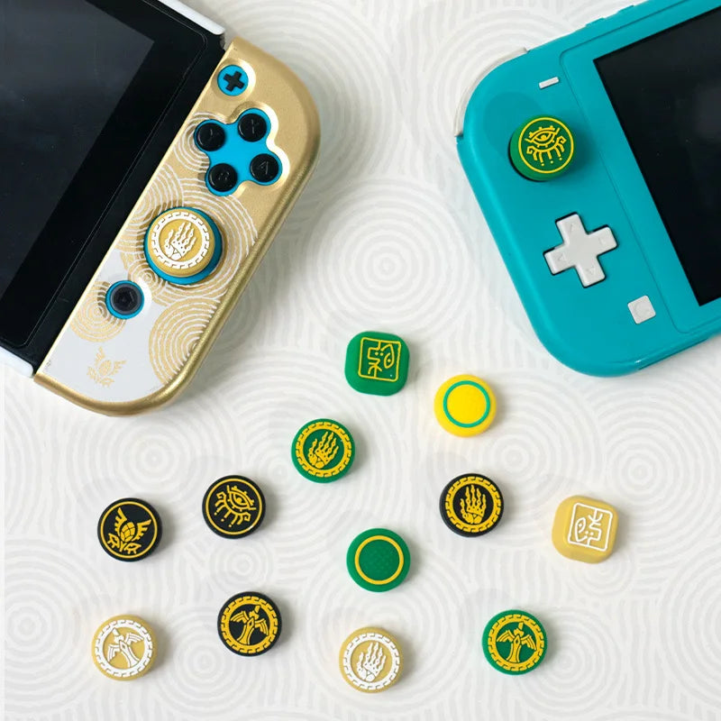 Thumb grips for Theme nintendo Switch oled Kingdom of Zelda Tears Rocker Hat Oled/lite Soft Silicone Rocker Hat NS button caps