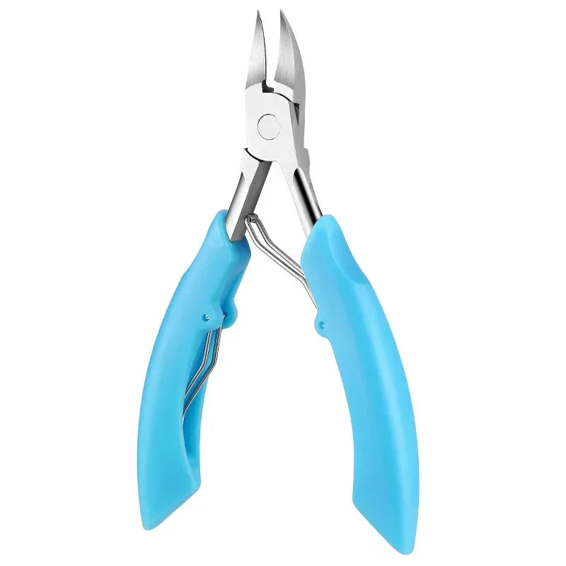 Toe Nail Clippers Cutter Ingrown Toenail Tool Professional Thick Nails Dead Skin Dirt Remover Super Sharp Curved Blade Nail Tool