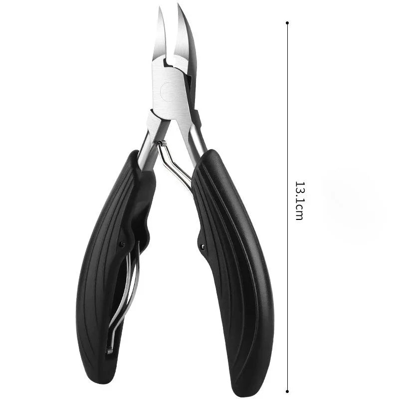 Toe Nail Clippers Cutter Ingrown Toenail Tool Professional Thick Nails Dead Skin Dirt Remover Super Sharp Curved Blade Nail Tool