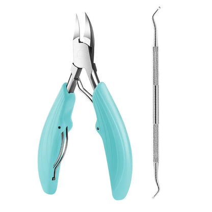 Toe Nail Clippers Cutter Ingrown Toenail Tool Professional Thick Nails Dead Skin Dirt Remover Super Sharp Curved Blade Nail Tool