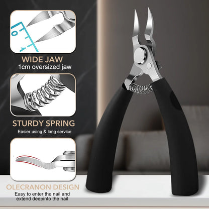 Toe Nail Clippers Nail Correction Thick Nail Ingrown Toenails Nippers Dead Skin Nail Art Pedicure Care Plier Cutter Scissor Tool