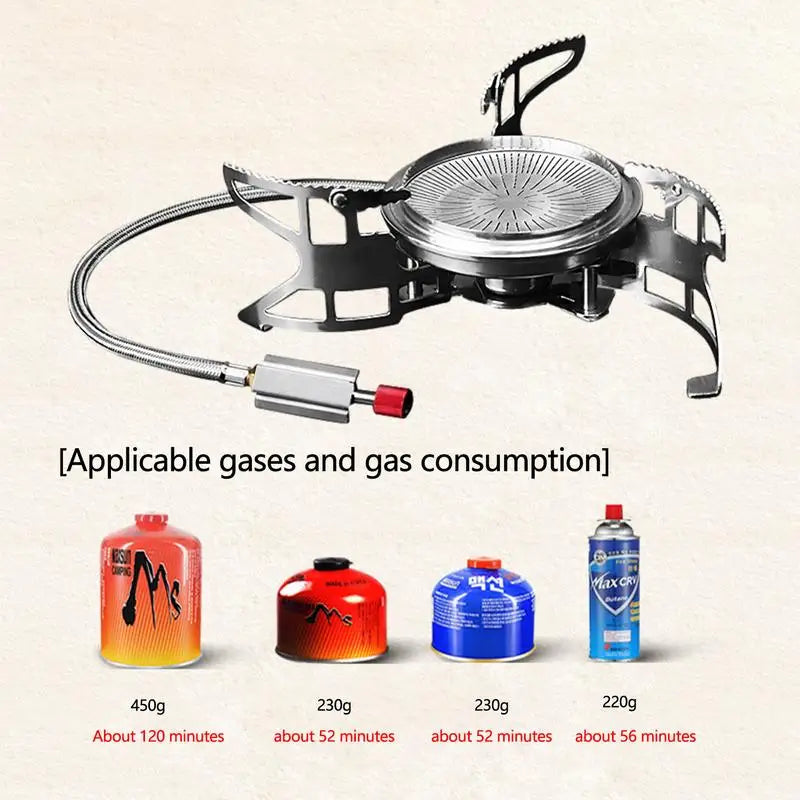 PC Tourist Burner Cooking Stove Camping Windproof Gas Stove 3800W Outdoor S