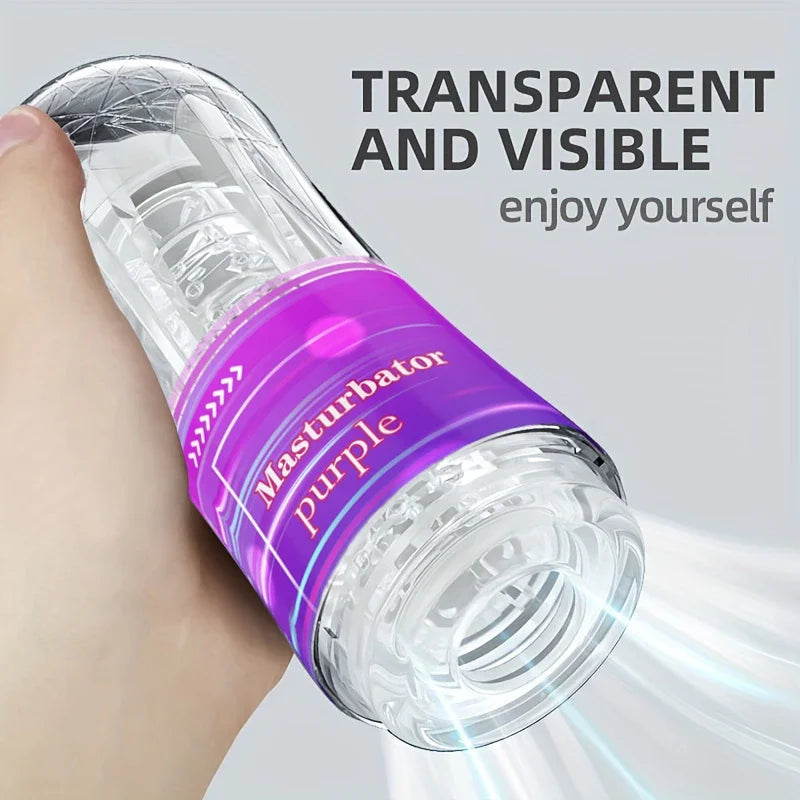 Gtooza_Transparent Airplane Manual Training Device  Conms to Ergonomics Masturbation Cup Washable MEN'S Are Sex Toys gtooza.com