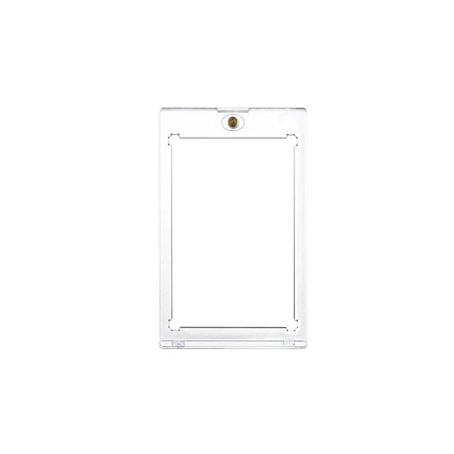 Transparent Magnetic Card Holder 35PT Support Kit Hard Plastic Cards Protectors Sleeves Photo Clear Cover Triangle Display Rack