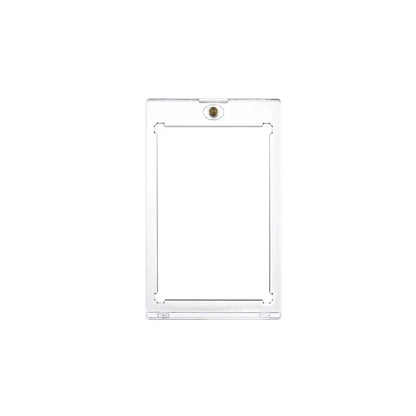 Transparent Magnetic Card Holder 35PT Support Kit Hard Plastic Cards Protectors Sleeves Photo Clear Cover Triangle Display Rack