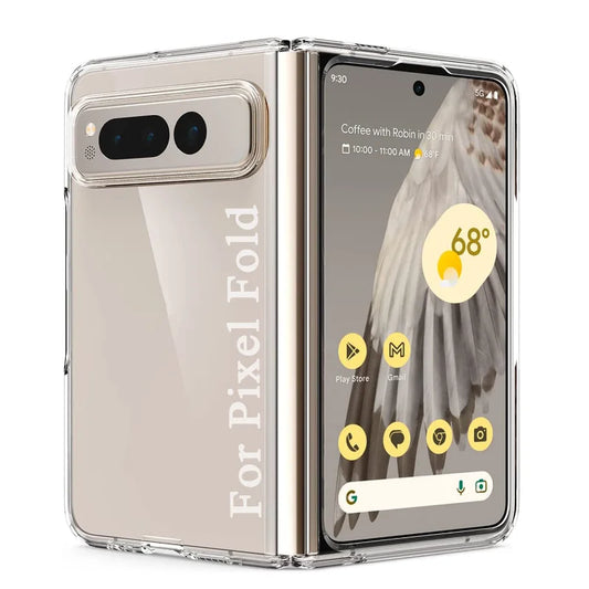 PC Transparent Phone Case  Google Pixel Fold PC Anti-scratch Portective Cover  Google Pixel Fold Clear Mobile Phone Fundas