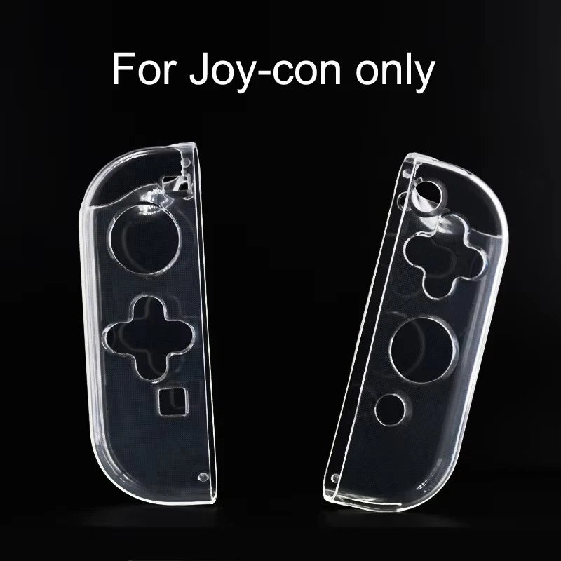 Transparent TPU Soft Case Joycon Protective Shell Cover  Nintendo Switch Oled Console NS Joy-con Crystal Back Full Protector